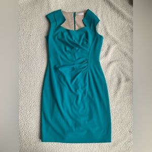 Calvin Klein dress, size 10, beautiful Teal color.